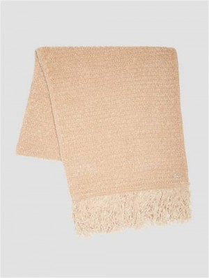 Guess Eco Talia Chenille Beanie Beige | GUESS-SN30158