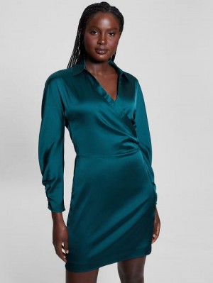 Guess Eco Tanya Dress Groen | GUESS-SN26863