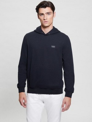Guess Eco Tech Stretch Hoodie Blauw | GUESS-SN30893