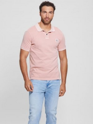 Guess Eco Washed Polo Roze | GUESS-SN31250