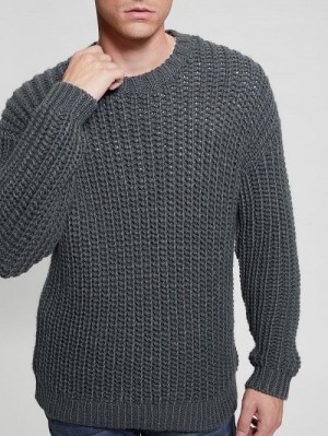 Guess Eco Wool-Blend Grayson Sweater Grijs | GUESS-SN30895