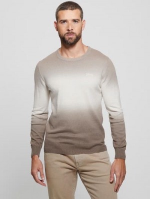 Guess Edwin Crewneck Tie-Dye Sweater Bruin | GUESS-SN31066