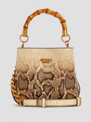 Guess Eire Small Bucket Bag Bruin | GUESS-SN29023