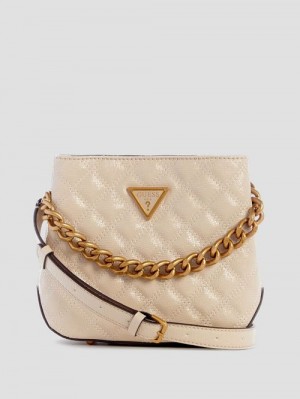 Guess Eire Small Bucket Bag Wit | GUESS-SN28674