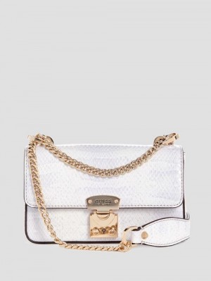 Guess Eliette Snakeskin Mini Convertible Crossbody Paars | GUESS-SN29114