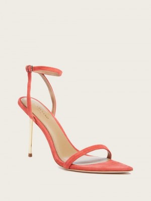 Guess Elsa Suede Sandal Oranje | GUESS-SN29818