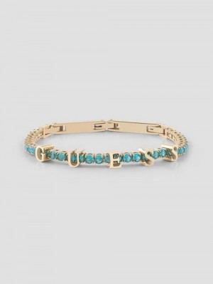 Guess Embellished Tennis Bracelet Goud | GUESS-SN30318
