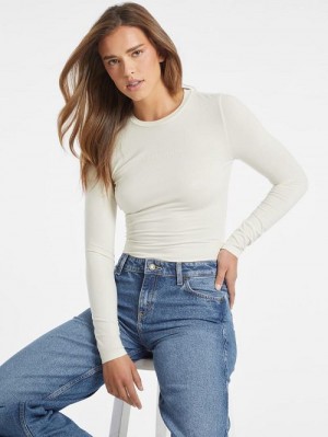 Guess Embroidered Logo Bodysuit Wit | GUESS-SN27300