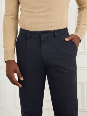 Guess Ethan Twill Roll-Up Chino Pant Blauw | GUESS-SN31411