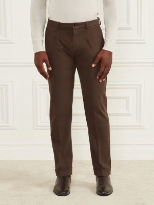 Guess Ethan Twill Roll-Up Chino Pant Bruin | GUESS-SN31416