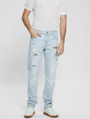 Guess Finnley Tapered Jeans Blauw | GUESS-SN30383