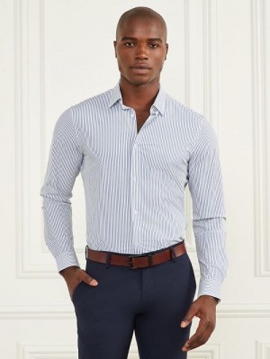 Guess Formal Button-Up Shirt Blauw | GUESS-SN31188