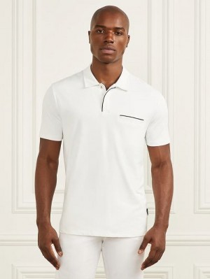 Guess Formal Performance Polo Shirt Wit | GUESS-SN31086