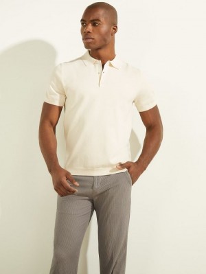 Guess Formal Performance Sweater Polo Wit | GUESS-SN30963