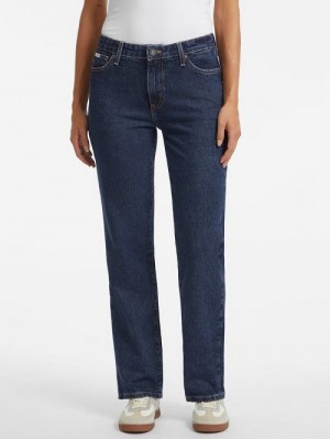 Guess G08 Mid-Rise Straight Jeans Blauw | GUESS-SN26631