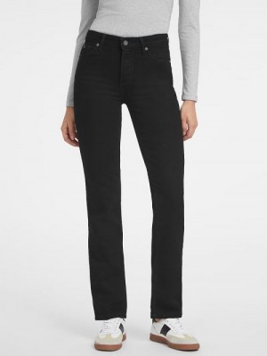 Guess G08 Mid-Rise Straight Jeans Zwart | GUESS-SN26630