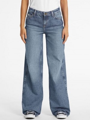 Guess G11 Wide-Leg Jeans Blauw | GUESS-SN28290