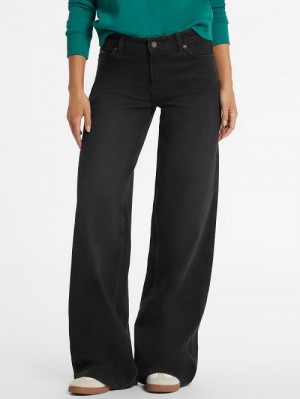 Guess G11 Wide-Leg Jeans Zwart | GUESS-SN26562