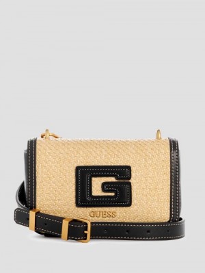 Guess G Status Mini Crossbody Zwart | GUESS-SN28960