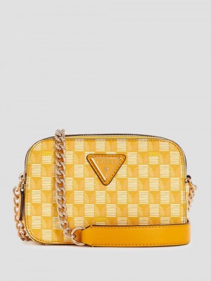 Guess G Wave Camera Crossbody Geel | GUESS-SN29007