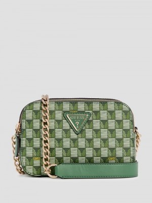 Guess G Wave Camera Crossbody Groen | GUESS-SN28978