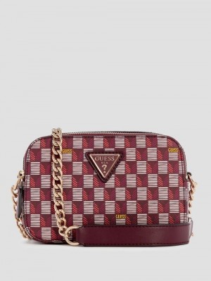 Guess G Wave Camera Crossbody Rood | GUESS-SN29000