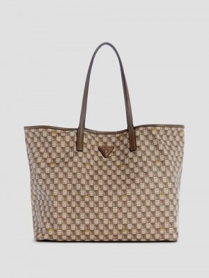 Guess G Wave Large Tote Set Bruin | GUESS-SN29363