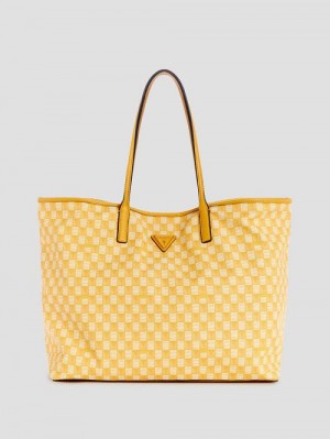 Guess G Wave Large Tote Set Geel | GUESS-SN29423