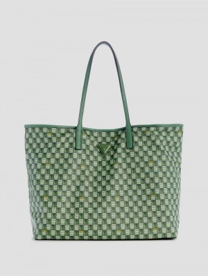 Guess G Wave Large Tote Set Groen | GUESS-SN29409