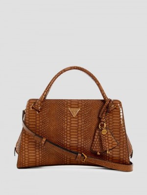 Guess Georgina Girlfriend Satchel Bruin | GUESS-SN29015