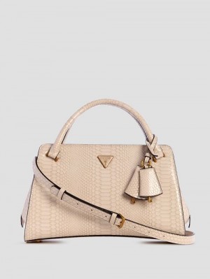 Guess Georgina Girlfriend Satchel Wit | GUESS-SN28999