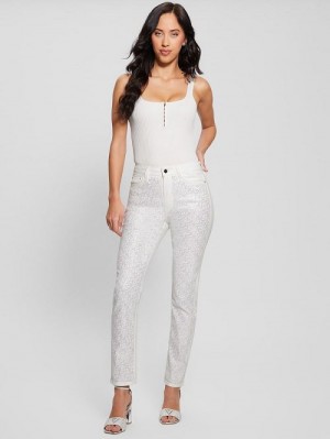 Guess Girly Satin Pants Wit | GUESS-SN28192