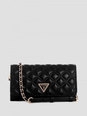 Guess Giully Crossbody Organizer Zwart | GUESS-SN29001