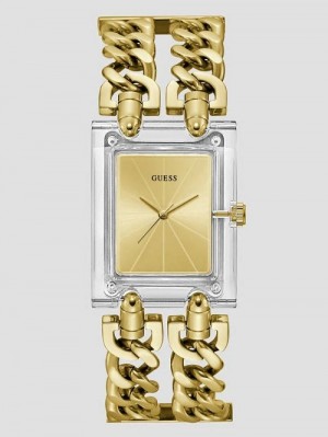 Guess Gold-Tone Analog Watch Goud | GUESS-SN30001
