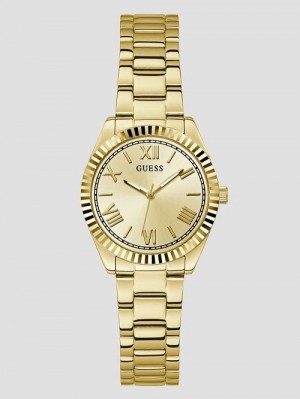 Guess Gold-Tone Analog Watch Goud | GUESS-SN30025