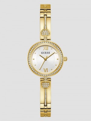 Guess Gold-Tone Analog Watch Goud | GUESS-SN30032