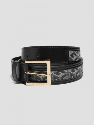 Guess Hallie G Cube Belt Zwart | GUESS-SN30233