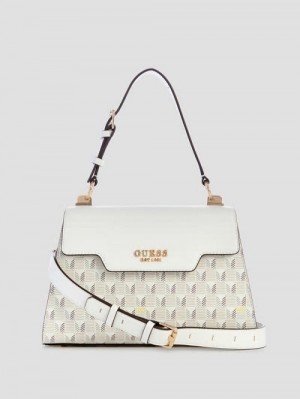 Guess Hallie Mini Fold-Over Flap Crossbody Wit | GUESS-SN29131