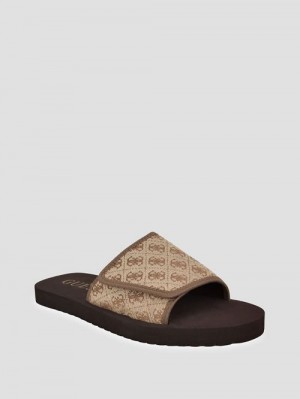 Guess Hartz Slides Bruin | GUESS-SN31917