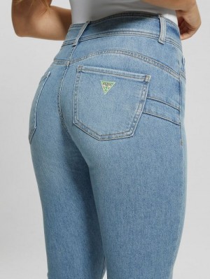 Guess High-Rise Shape Up Jeans Blauw | GUESS-SN26611