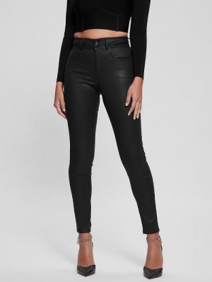 Guess High-Rise Shape Up Jeans Zwart | GUESS-SN26618
