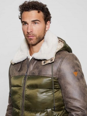 Guess Hybrid Puffa Jacket Multi | GUESS-SN30880