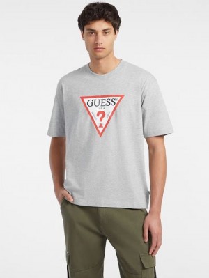 Guess Iconic Tee Grijs | GUESS-SN30580
