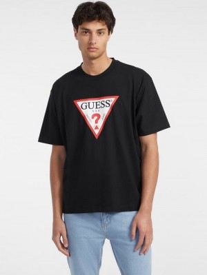 Guess Iconic Tee Zwart | GUESS-SN30641