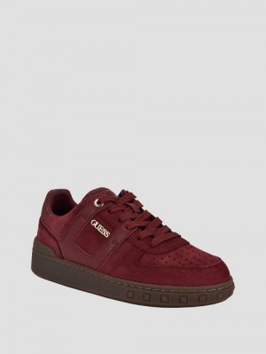 Guess Inart Suede Sneakers Rood | GUESS-SN29522