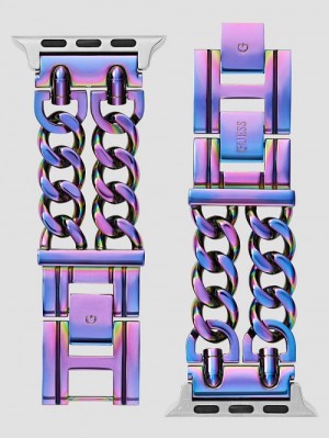 Guess Iridescent Chain-Link 38-40 mm Band for Apple Watch® Goud | GUESS-SN30005