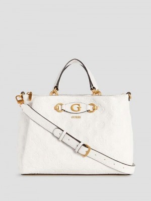 Guess Izzy Peony Girlfriend Satchel Wit | GUESS-SN29225