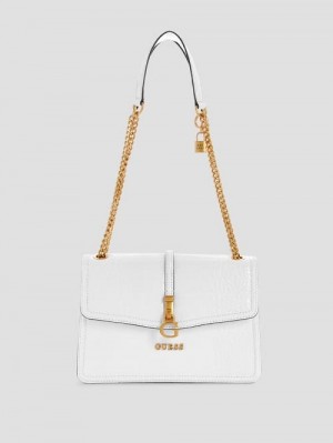Guess James Convertible Crossbody Flap Bag Wit | GUESS-SN28769