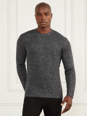 Guess Jaspe Crewneck Sweater Zwart | GUESS-SN30966