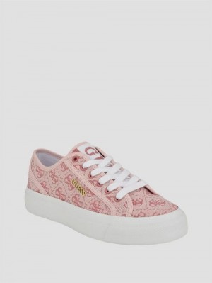 Guess Jelexa Low-Top Sneakers Beige | GUESS-SN29532